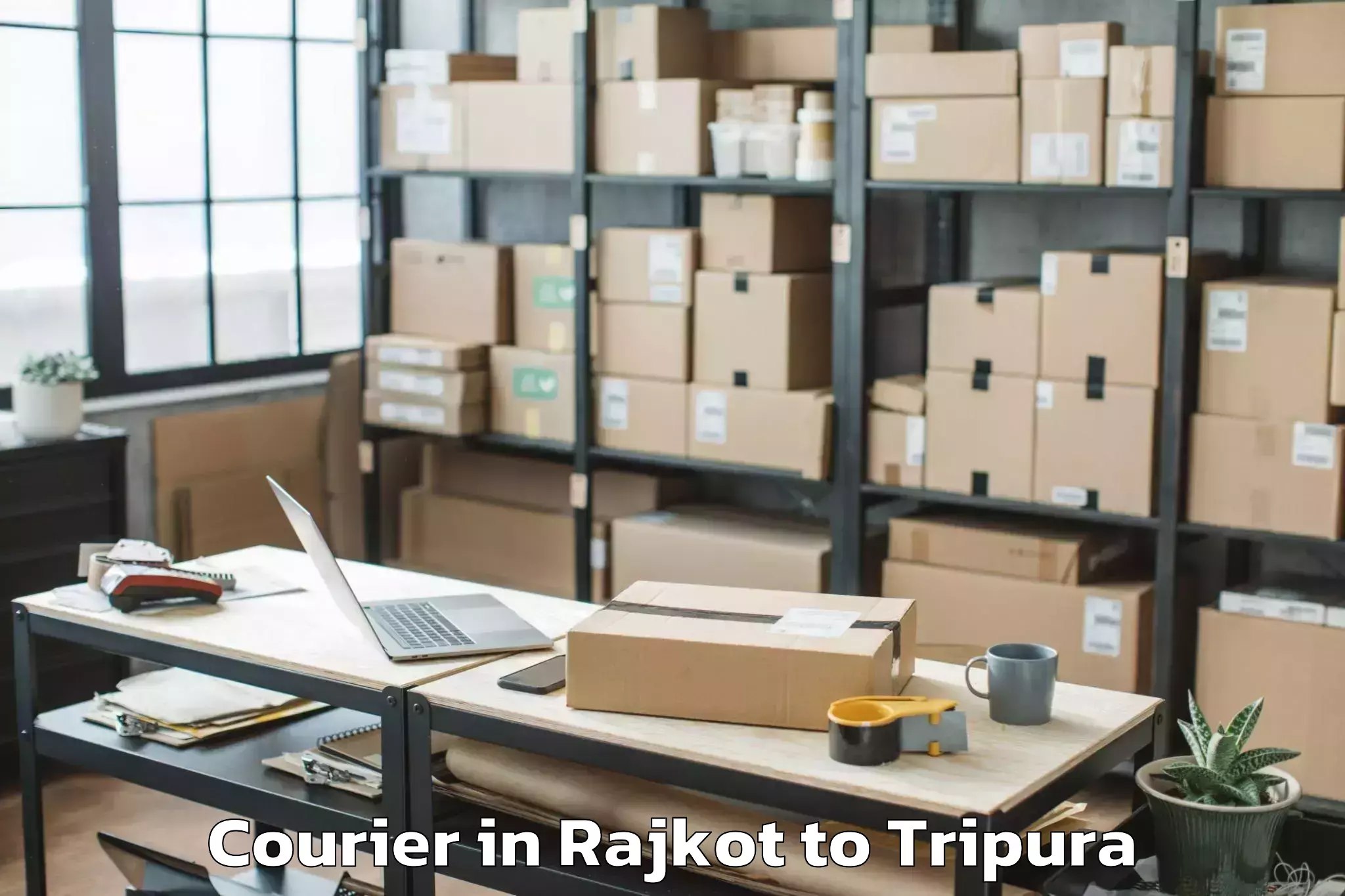 Book Rajkot to Kailashahar Airport Ixh Courier